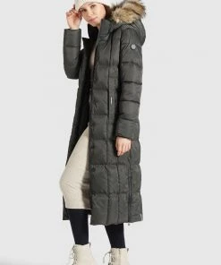 Khujo IRELIA - Abrigo De Invierno - Graugrün, Mujer -Ofertas KHUJO Tienda 68f35008ce724befa96ef087aec99fac