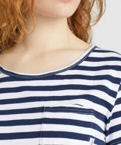 Khujo VAISHALI - Vestido Ligero - Blau Gestreift, Mujer -Ofertas KHUJO Tienda 69847037a0ea4df69ce582cac8fef72a