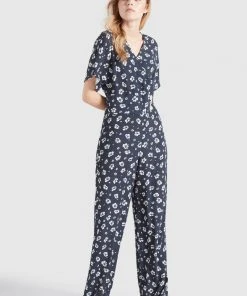 Khujo BORGIA - Mono - Blau-weiß Geblümt, Mujer -Ofertas KHUJO Tienda 6bcf90c5ab4b4db2bea302b30675f206