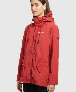 Khujo CAIMA - Parka - Rot, Mujer -Ofertas KHUJO Tienda 6eab9df54deb4caf9ddfa8b72a3c81e7