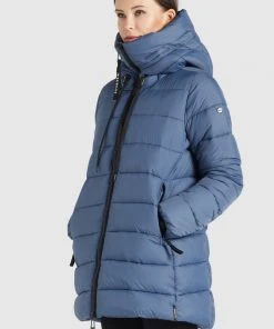 Khujo YACI - Abrigo De Invierno - Blau, Mujer -Ofertas KHUJO Tienda 70dcfc0bee714d178a461e717e1b68ca