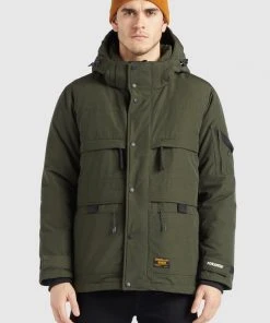Khujo BOYNTON - Chaqueta De Invierno - Dunkeloliv, Hombre