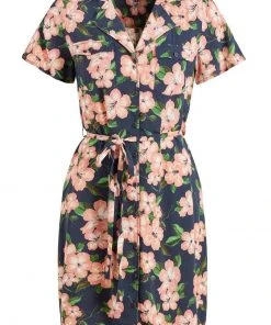 Khujo ELIZAVETA - Vestido Camisero - Xb8 Rose Hawaiian Floral Aop, Mujer -Ofertas KHUJO Tienda 7293463bff96406fb7241d91cfcca2d8