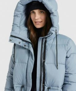 Khujo LEVIANI - Abrigo De Invierno - Hellblau, Mujer -Ofertas KHUJO Tienda 72b9be41152a4a94a4c74e3adbd1eaa6