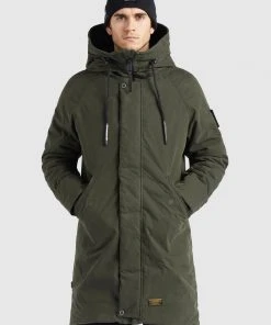 Khujo HAAK - Abrigo De Invierno - Dunkelgrün, Hombre