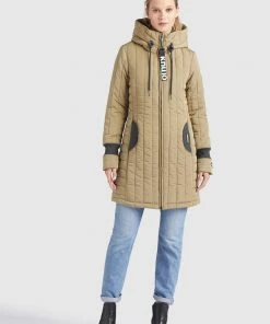 Khujo MANTEL JERRY PRIME - Abrigo De Invierno - Beige, Mujer