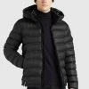 Khujo TUDOR - Chaqueta De Invierno - Schwarz Tarnfleck Polyester, Hombre