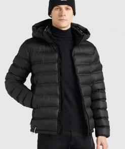 Khujo TUDOR - Chaqueta De Invierno - Schwarz Tarnfleck Polyester, Hombre
