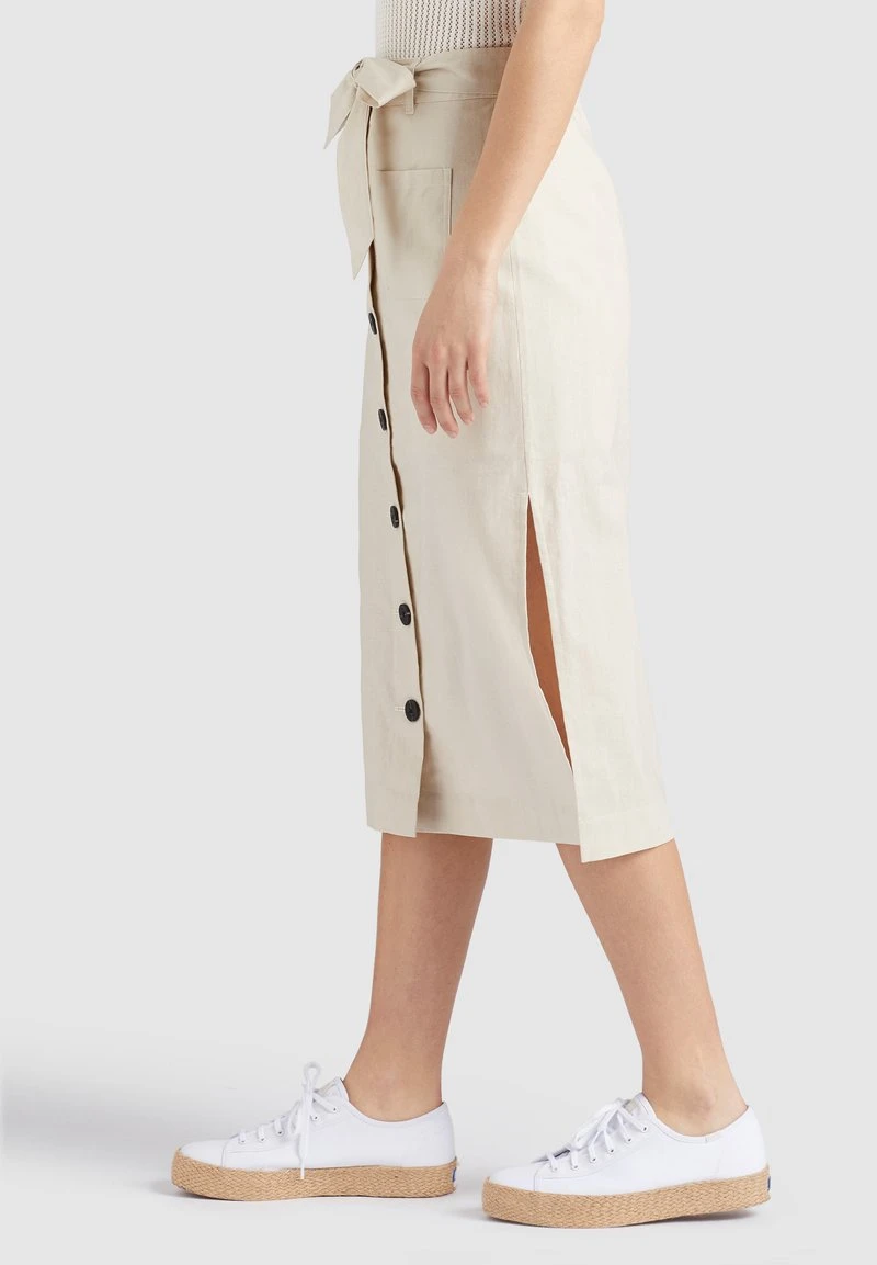 VARSHA - Falda acampanada - beige Khujo VARSHA - Falda Acampanada - Beige, Mujer -Ofertas KHUJO Tienda 76233f2244064f10b2506c13211de305