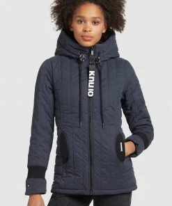 Khujo TWEETY PRIME5 PEACHED - Chaqueta De Entretiempo - Dunkelblau, Mujer