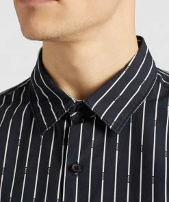 Khujo WAITE - Camisa - Schwarz Gestreift, Hombre -Ofertas KHUJO Tienda 7b12f3650cae498b952a4aa98ed9a3ff