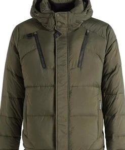Khujo BUNKER - Chaqueta De Invierno - Oliv, Hombre -Ofertas KHUJO Tienda 7b72deb7baa24cfabe35c91a4c832775