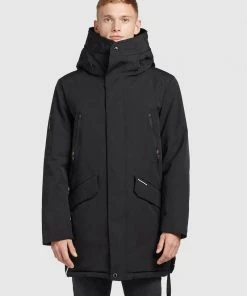 Khujo DANCER - Abrigo De Invierno - Schwarz, Hombre