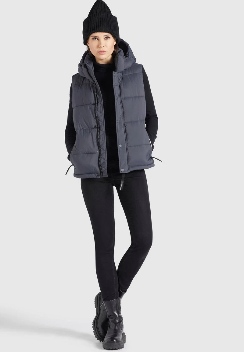 Khujo MARGARIDA MATT - Chaleco - Grau, Mujer 2 Khujo MARGARIDA MATT - Chaleco - Grau, Mujer - Imagen 2