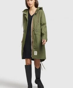 Khujo NANDA3 - Parka - Oliv, Mujer -Ofertas KHUJO Tienda 7dcefcd80e8d4238ba28531c49a39d67