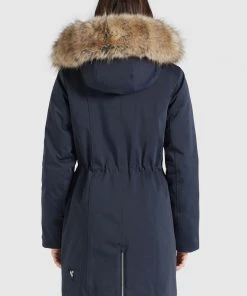 Khujo HARUNA - Abrigo De Invierno - Dunkelblau, Mujer -Ofertas KHUJO Tienda 7e7edb53d39c4ecbb09ae0299b6e7b5d