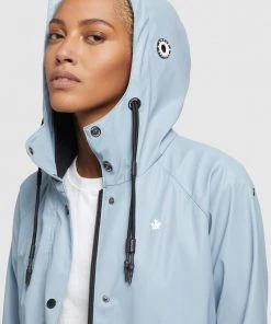 Khujo ODELIE - Impermeable - Hellblau, Mujer -Ofertas KHUJO Tienda 7f073d724c7f4eaeaf5c08b369581bb1