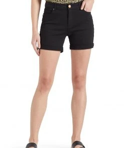 Khujo RIVEN - Shorts Vaqueros - Schwarz, Mujer -Ofertas KHUJO Tienda 7f7ee7b0d87b4a7c8d34fd8d612f8f53