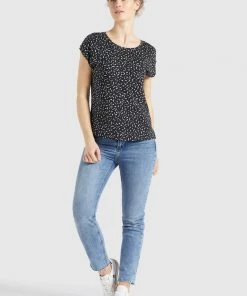 Khujo TALAJA - Camiseta Estampada - Schwarz-weiß Gemustert, Mujer -Ofertas KHUJO Tienda 7fe0db58d07542c6a981bd7043ba5588