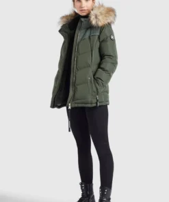Khujo WINSEN6 - Chaqueta De Invierno - Dunkeloliv, Mujer -Ofertas KHUJO Tienda 80d05abad71c4e009e91a58688949f9f