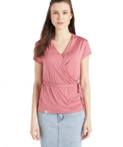 Khujo LETICIA - Camiseta Estampada - Rosa, Mujer