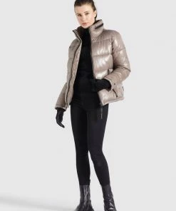 Khujo BLONDIE - Chaqueta De Invierno - Taupe Glänzend, Mujer -Ofertas KHUJO Tienda 8324a186b003448bac50b8f7dab9bcfa