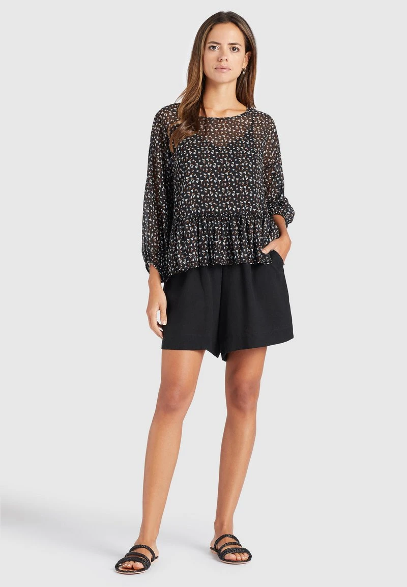 KLEMENTINA - Blusa - black/blue Khujo KLEMENTINA - Blusa - Black/blue, Mujer -Ofertas KHUJO Tienda 835b31f7185043bcb660d8ef0049ace2