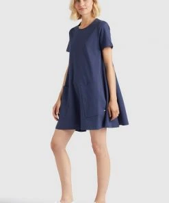 Khujo SARAI - Vestido Ligero - Dunkelblau, Mujer