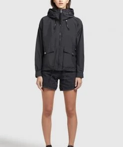 Khujo BLAIR - Chaqueta De Entretiempo - Schwarz, Mujer -Ofertas KHUJO Tienda 882ae71c14b94454805fbeed7747ab9d