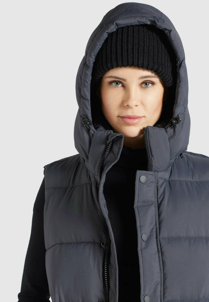 Khujo MARGARIDA MATT - Chaleco - Grau, Mujer 4 Khujo MARGARIDA MATT - Chaleco - Grau, Mujer - Imagen 4