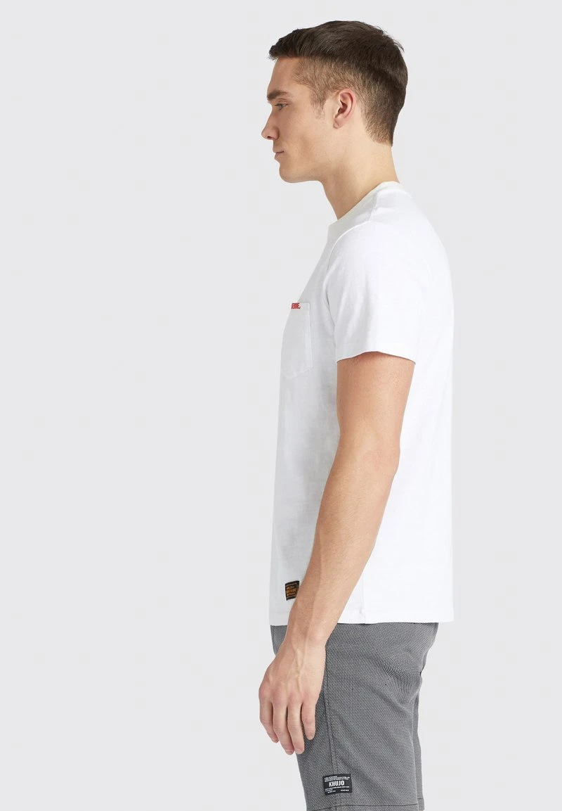 Khujo DESTIN SOLID - Camiseta Básica - Weiß, Hombre 4 Khujo DESTIN SOLID - Camiseta Básica - Weiß, Hombre - Imagen 4