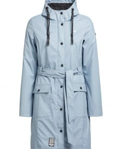 Khujo GLENNA - Impermeable - Hellblau, Mujer -Ofertas KHUJO Tienda 8c3af68309a1471191c84e65897bdbcc