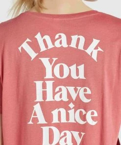 Khujo BANANI THANK YOU - Camiseta Estampada - Rosa, Mujer -Ofertas KHUJO Tienda 8d637e2d84e44a178506480c2837db15