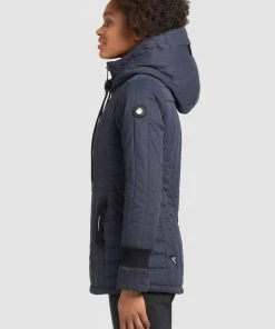 Khujo TWEETY PRIME5 PEACHED - Chaqueta De Entretiempo - Dunkelblau, Mujer -Ofertas KHUJO Tienda 8e00cd89c77e41fda24d232913d16a3f