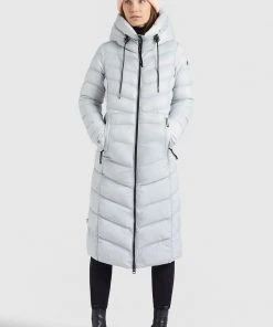 Khujo INGRAM SHINE - Abrigo De Invierno - Hellgrau, Mujer