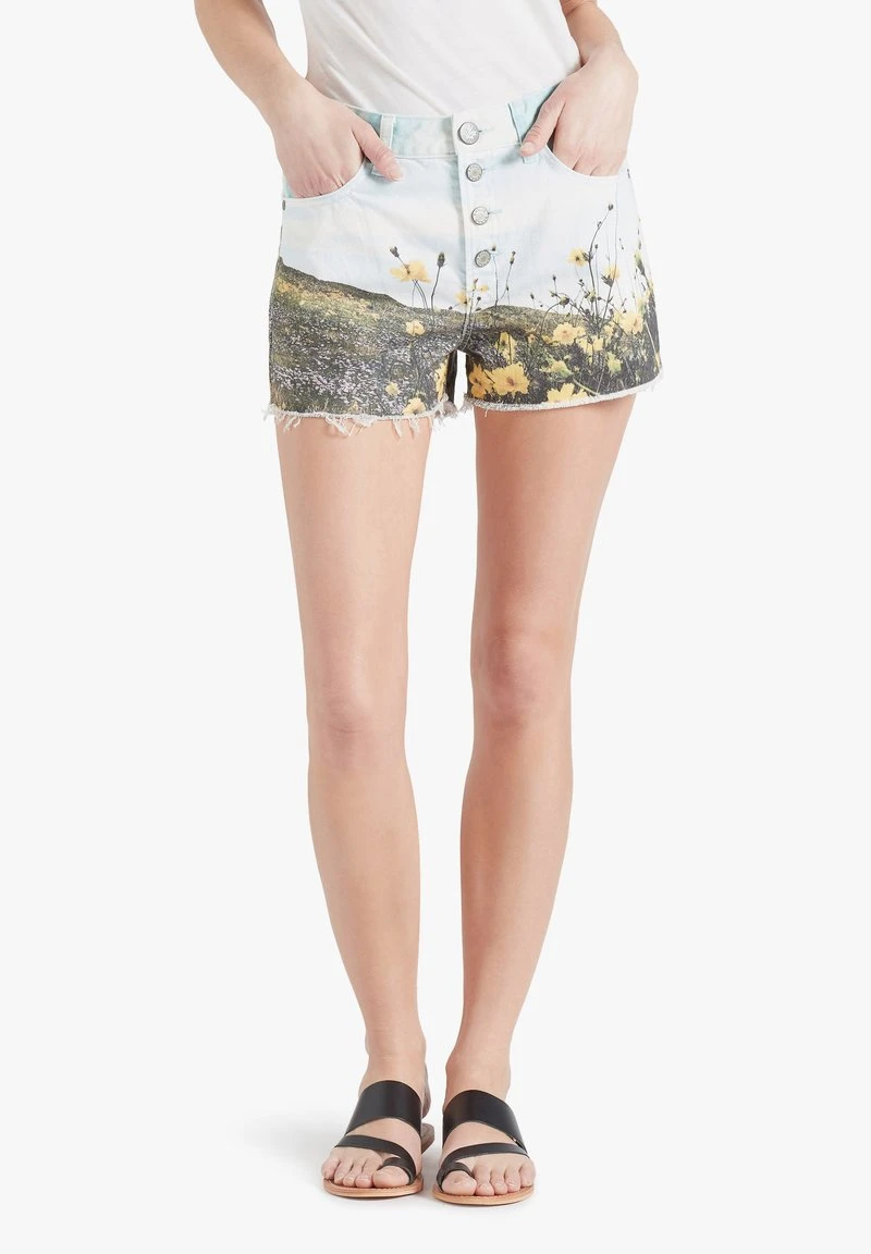 Khujo ANOUK - Shorts Vaqueros - Blau Weiß Gemustert, Mujer 5 Khujo ANOUK - Shorts Vaqueros - Blau Weiß Gemustert, Mujer - Imagen 5