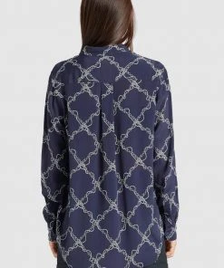 Khujo COLLINS - Camisa - Dark Blue, Mujer -Ofertas KHUJO Tienda 918d73e423034f688e2a007aa991831c