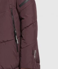 Khujo SONJE3 - Abrigo De Invierno - Weinrot, Mujer -Ofertas KHUJO Tienda 929e21ea46214f1b92ba572fdf7c16f8