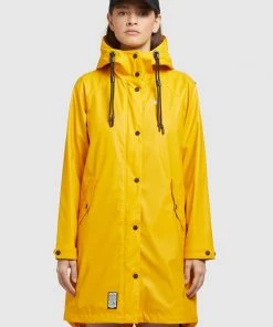 Khujo ODELIE - Impermeable - Gelb, Mujer