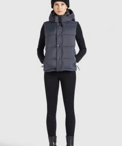 Khujo MARGARIDA MATT - Chaleco - Grau, Mujer 12 Khujo MARGARIDA MATT - Chaleco - Grau, Mujer -Ofertas KHUJO Tienda 943a612e3ef04cebb75943ee11202e02