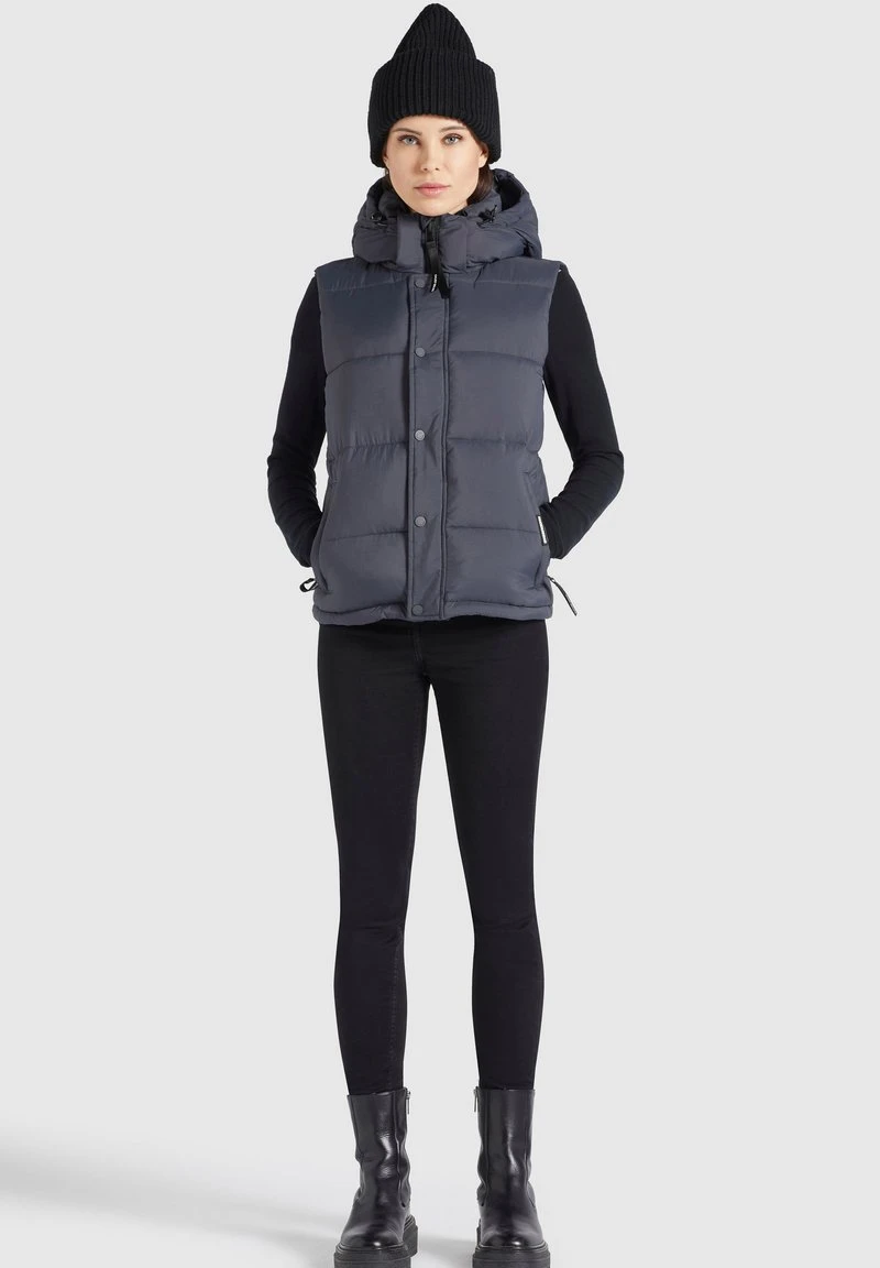 Khujo MARGARIDA MATT - Chaleco - Grau, Mujer 6 Khujo MARGARIDA MATT - Chaleco - Grau, Mujer - Imagen 6