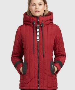 Khujo TWEETY PRIME5 LIGHT - Chaqueta De Entretiempo - Rot, Mujer