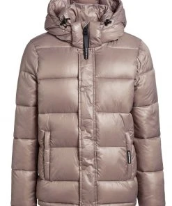 Khujo GERDA SHINY - Abrigo De Invierno - Taupe Glänzend, Mujer -Ofertas KHUJO Tienda 97ad799b9a0149d18af2f0b0084b8732