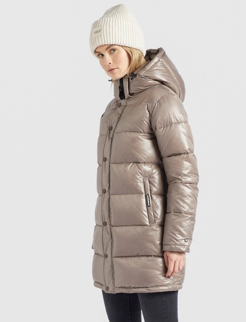 WENCKE SHINY - Abrigo de invierno - taupe glänzend Khujo WENCKE SHINY - Abrigo De Invierno - Taupe Glänzend, Mujer -Ofertas KHUJO Tienda 98672b9aa51e436a9628450098b303d3