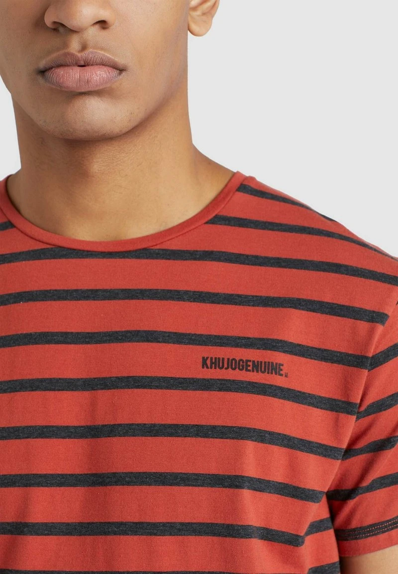 SAER - Camiseta estampada - orange Khujo SAER - Camiseta Estampada - Orange, Hombre -Ofertas KHUJO Tienda 98cc597303744b3e98c315d413472215