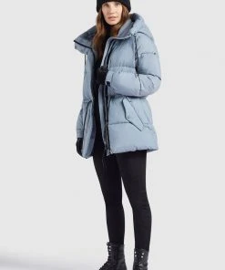 Khujo LEVIANI - Abrigo De Invierno - Hellblau, Mujer -Ofertas KHUJO Tienda 9939c284394044daa2d918dab7f49e3c
