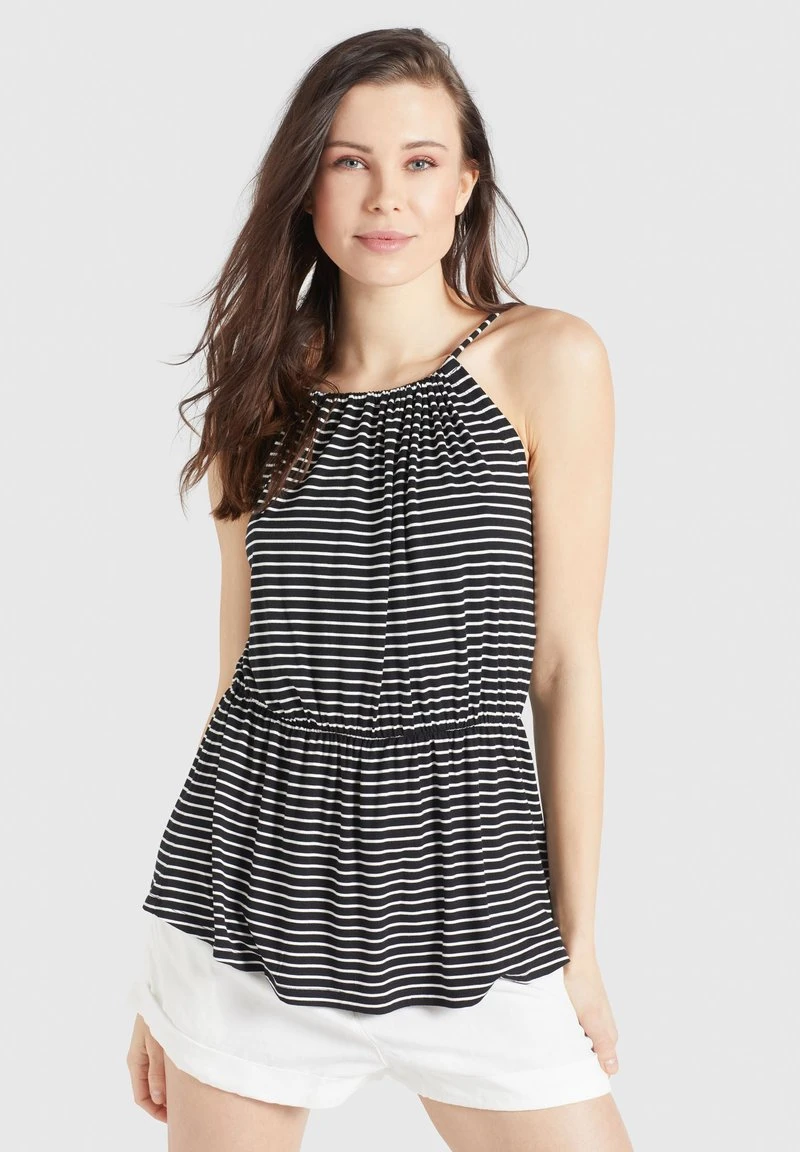 VALDA - Top - schwarz-weiß gestreift Khujo VALDA - Top - Schwarz-weiß Gestreift, Mujer -Ofertas KHUJO Tienda 9ad14aff73d54477ae9192955bd865b5