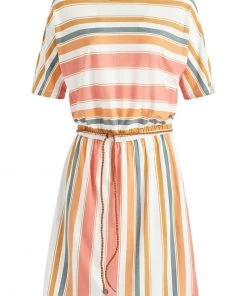 Khujo GABY - Vestido Ligero - Mehrfarbig Gestreift, Mujer -Ofertas KHUJO Tienda 9ae6b2ca87b1415f81a462bc2ac10542