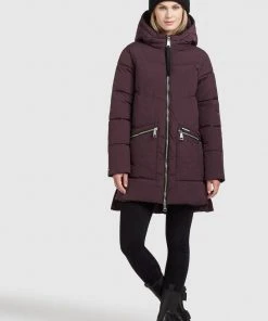 Khujo BINE - Abrigo De Invierno - Weinrot, Mujer -Ofertas KHUJO Tienda 9b8586796802470c8cae15253b465cc1