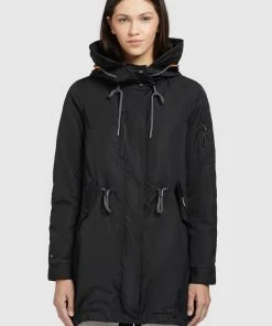 Khujo DAYES - Parka - Schwarz, Mujer